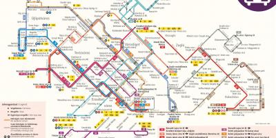के नक्शे बुडापेस्ट trolleybus