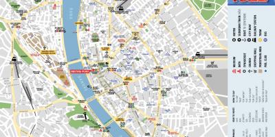 पैदल यात्रा के बुडापेस्ट नक्शा