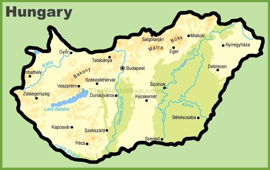 budapesta नक्शा