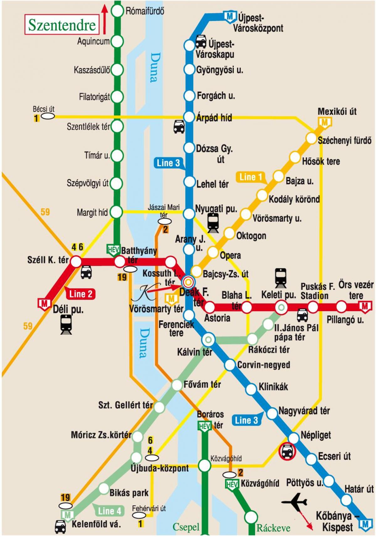 बुडापेस्ट keleti स्टेशन का नक्शा