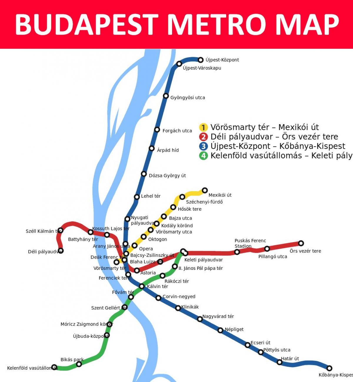 नक्शे के बुडापेस्ट keleti