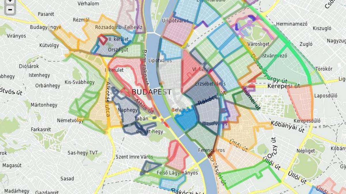 पार्किंग जोन बुडापेस्ट नक्शा
