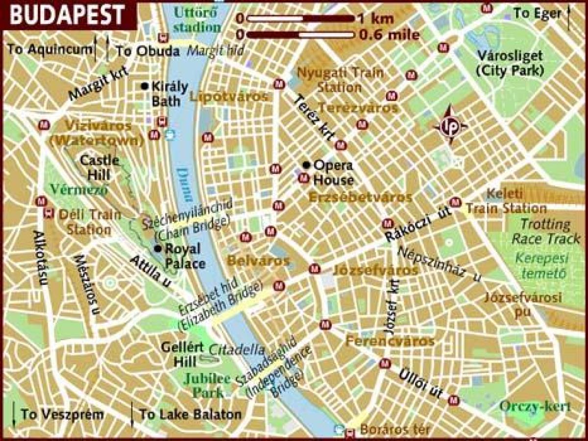 शहर के नक्शे बुडापेस्ट हंगरी