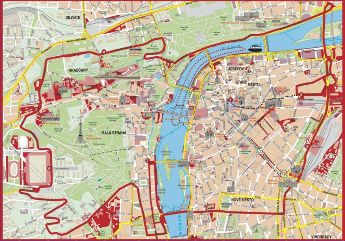 हॉप पर हॉप बंद के नक्शे बुडापेस्ट