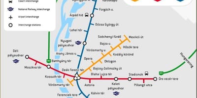 बुडापेस्ट नक्शा रेलवे स्टेशन