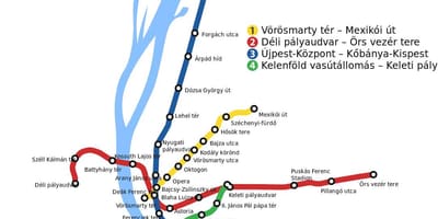नक्शे के बुडापेस्ट keleti