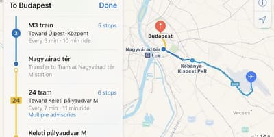 बुडापेस्ट kelenfold रेलवे स्टेशन का नक्शा